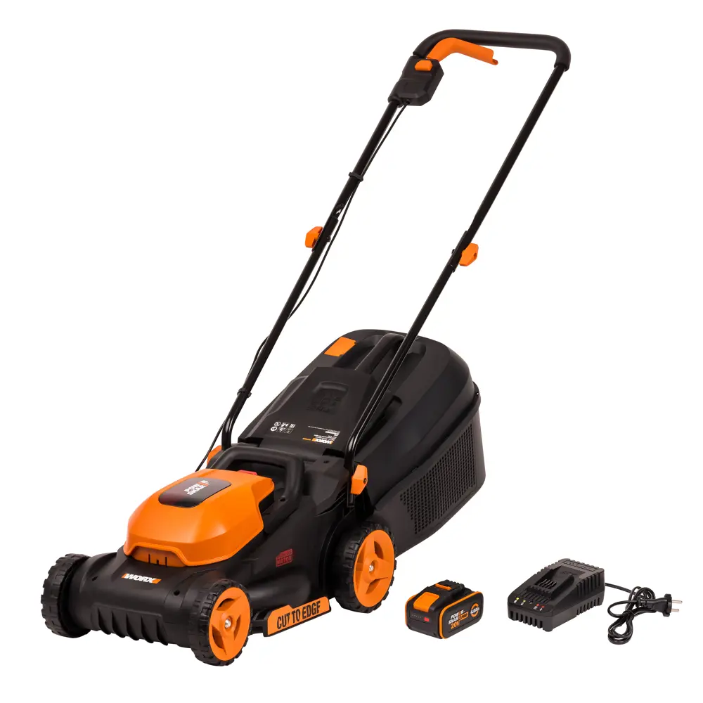 Аккумуляторная газонокосилка Worx WP733E с бесщеточным двигателем 89348842