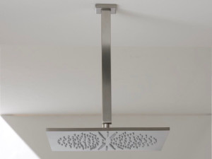 Квадратная душевая головка из нержавеющей стали с кронштейном