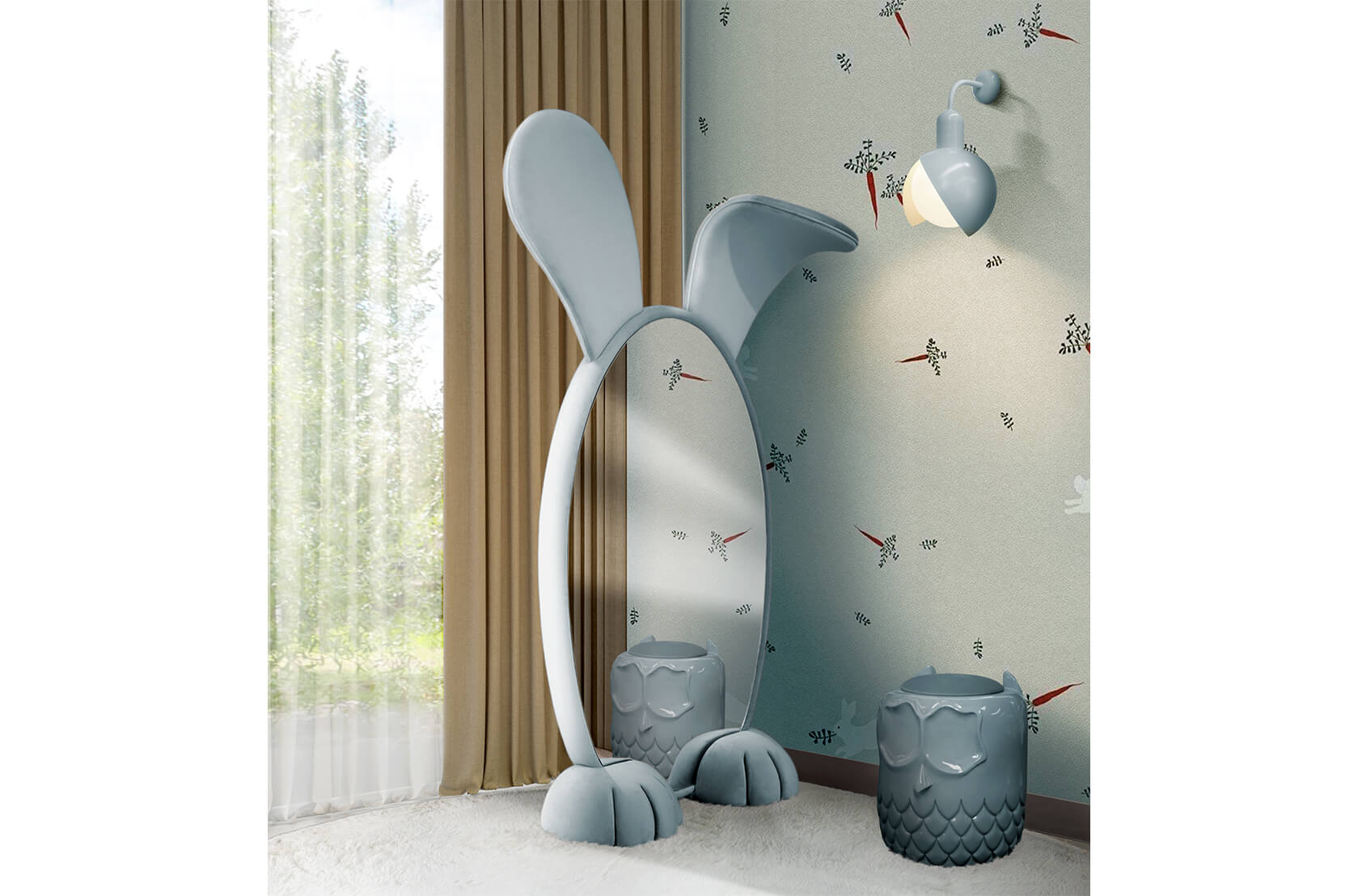 CIST375 Зеркала для детской Кролик Circu  - Вид №14