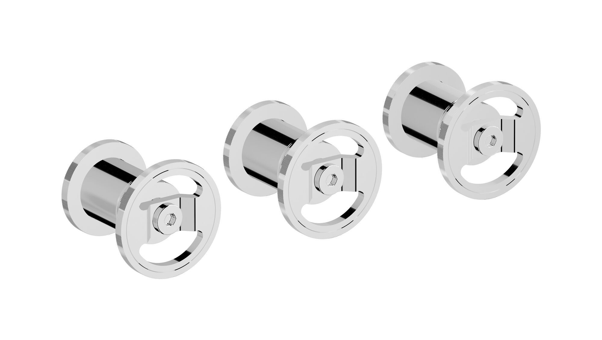 Встраиваемый смеситель для душа с 3 отверстиями и переключателем IB Bold ARCH-00029546 - Вид №2