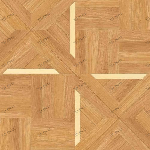 Художественный паркет Da Vinci Щитовой 26-510 Дуб (Гладкая) 500х500 мм 26010510