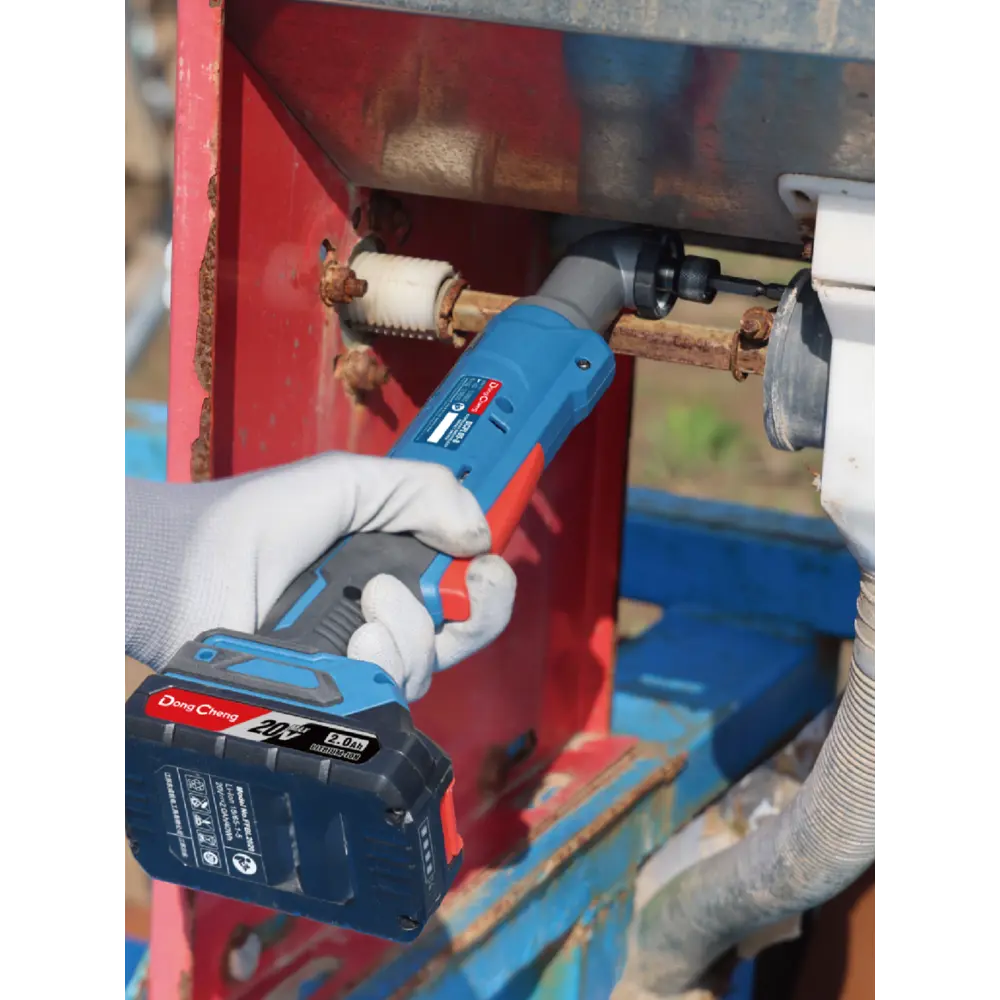 Винтоверт ударный аккумуляторный угловой Dongcheng DCPL05-8, 20 В Li-ion, без АКБ и ЗУ STLM-2093072 - Вид №2