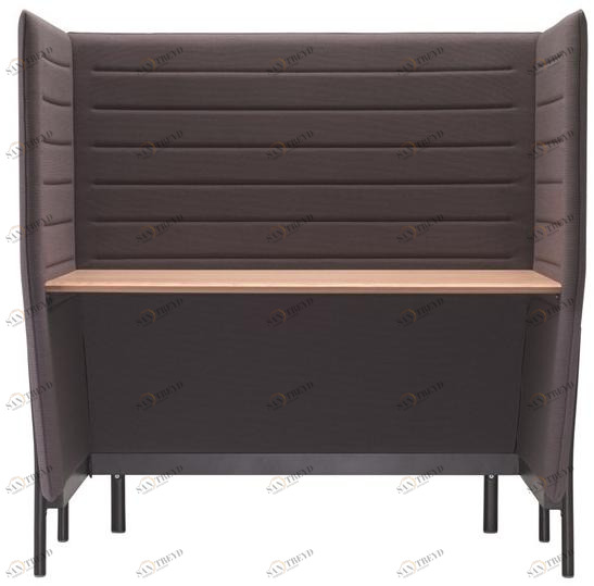 Alias Индивидуальное рабочее место с звукопоглощающими перегородками Eleven high desk sun-id-1345428