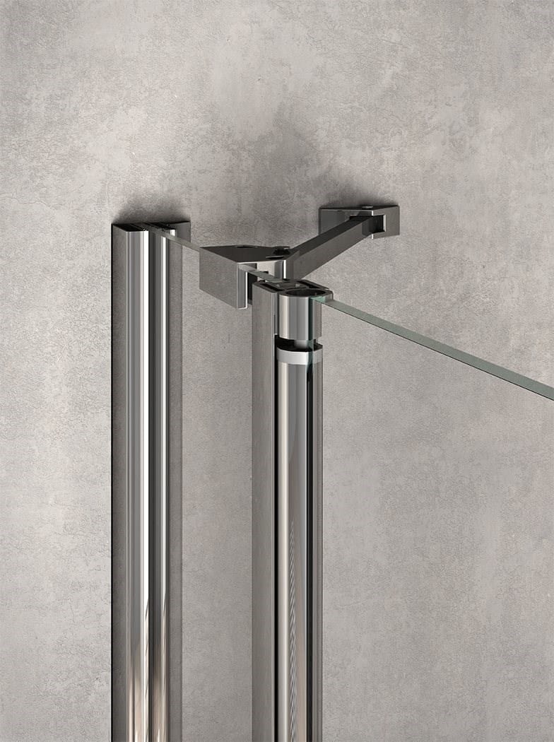 Стеклянная нишевая душевая кабина с распашной дверью INDA® Claire design ARCH-00069118 - Вид №4