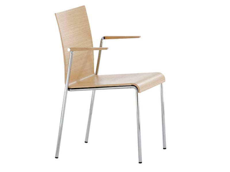 Деревянный стул с подлокотниками Brunner ARCH-00006641