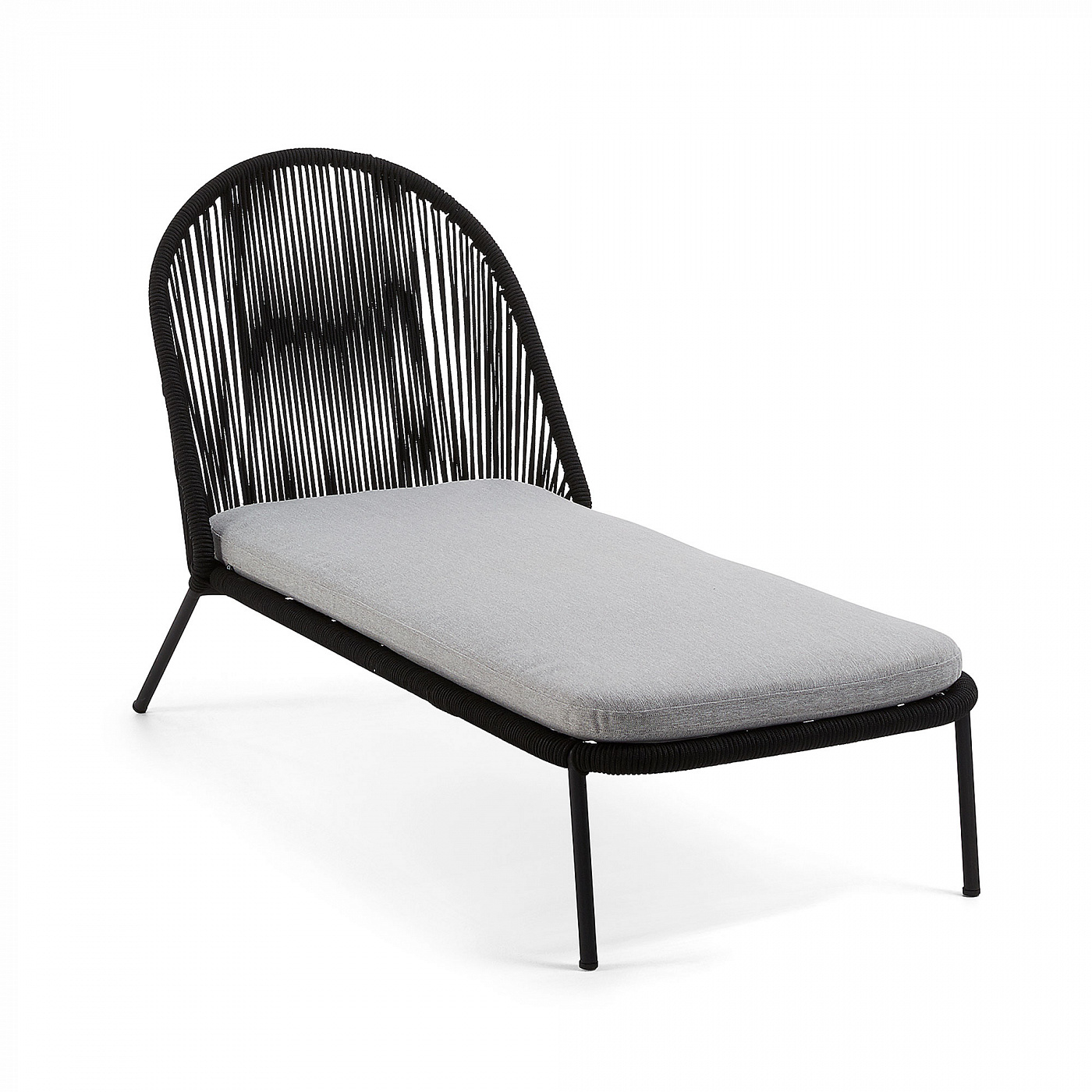 063357 Шезлонг Stad черный канат La Forma Shann  - Вид №1