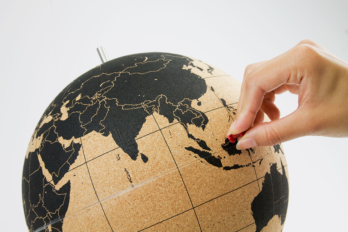 SK CORKGLOBE1 Пробковый глобус для путешественников Suck UK  - Вид №2