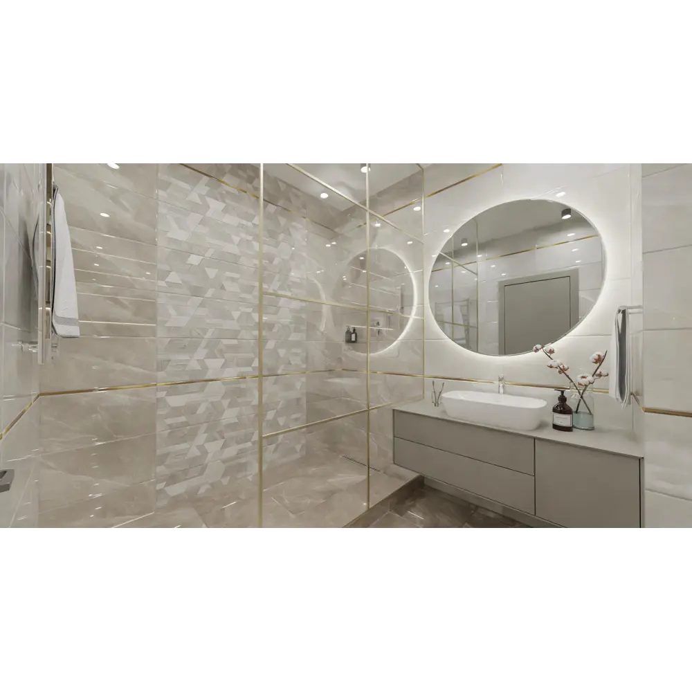 Декор настенный Tono Dec 30x60 см 1.62 м² цвет серый 84299742 STLM-2159164 Santreyd - Вид №4