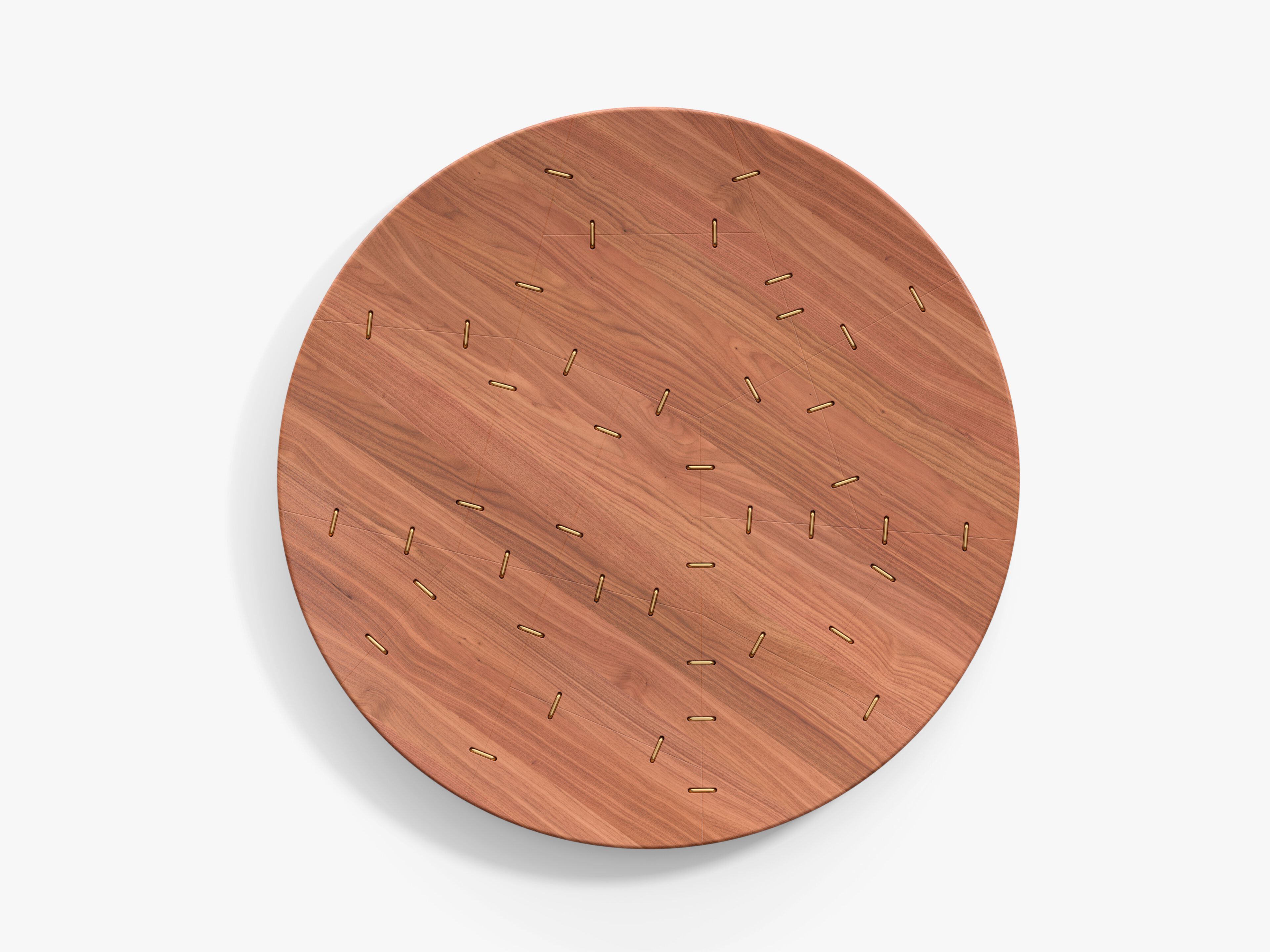 Круглая тарелка из грецкого ореха Danese Milano Kintsugi ARCH-00099734