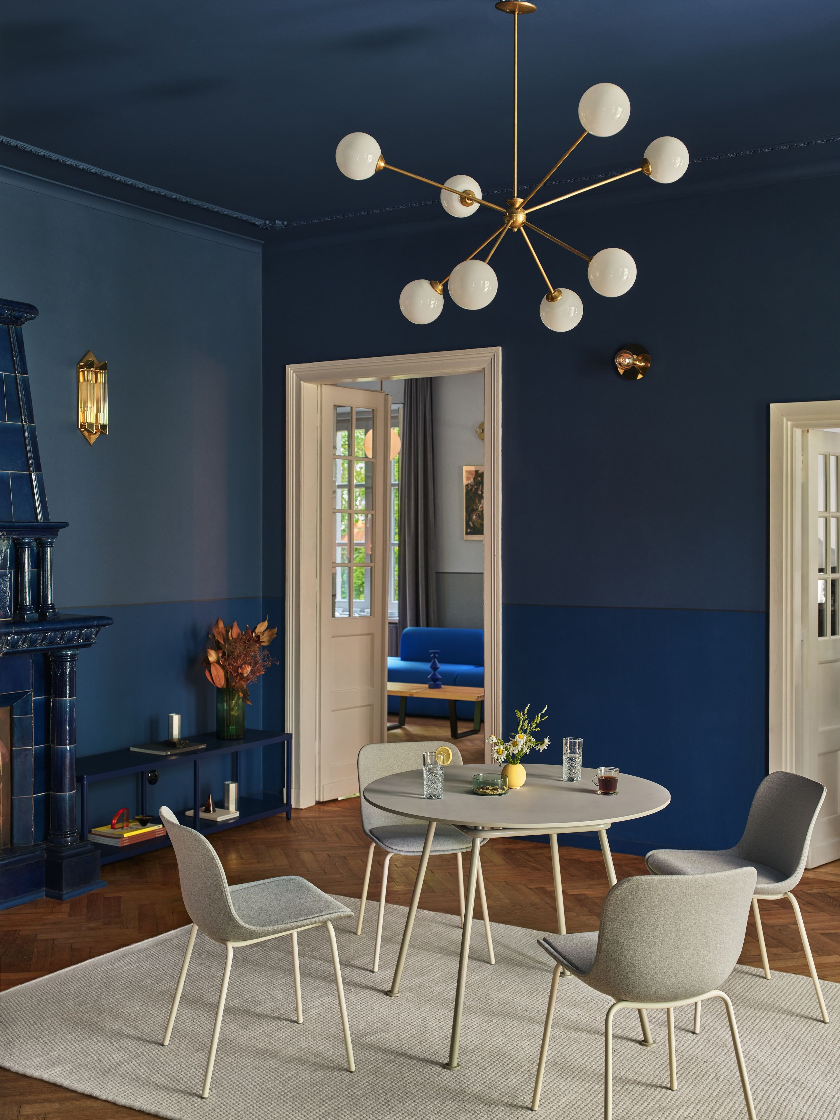 Круглый металлический обеденный стол MDD новая школа ARCH-00138146 - Вид №7