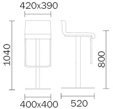 Pedrali Мягкий поворотный стул Kuadra sun-id-1397985 - Вид №4