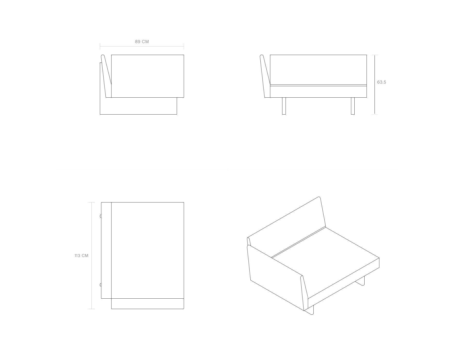 Модульный тканевый диван Phantom Hands X + L ARCH-00025912 - Вид №6
