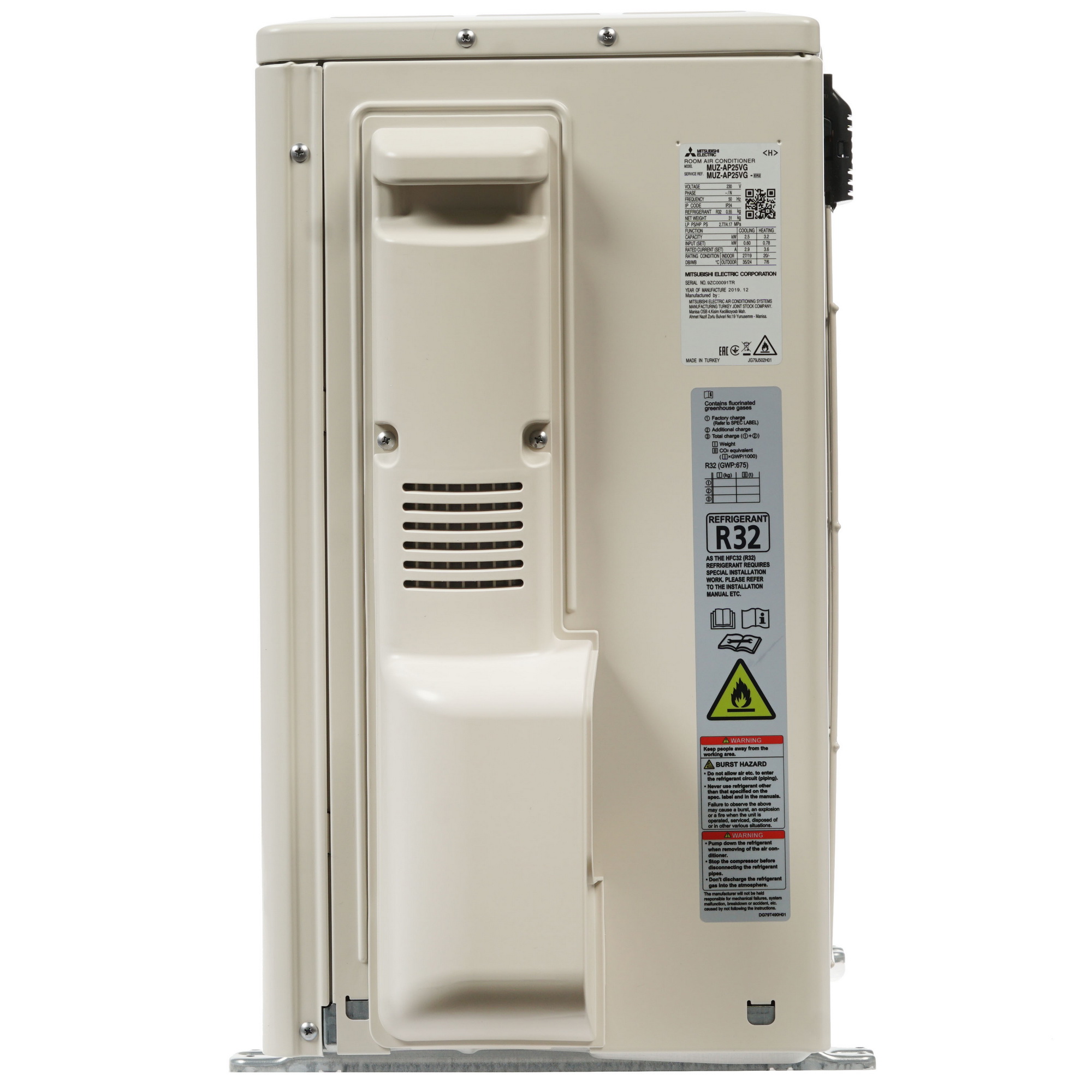 8176391 Кондиционер настенный сплит-система Mitsubishi Electric MSZ-AP25VGK/MUZ-AP25VG белый STDN-0111732 - Вид №6