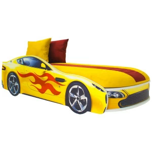 Детская кровать-машина "Бондмобиль" желтая БЕЛЬМАРКО  326764 Желтый