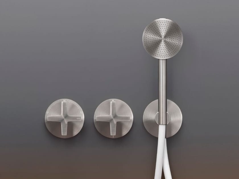 Нержавеющая сталь термостатический встраиваемый смеситель для ванны / душа с ручным душем CEADESIGN CROSS ARCH-00139402