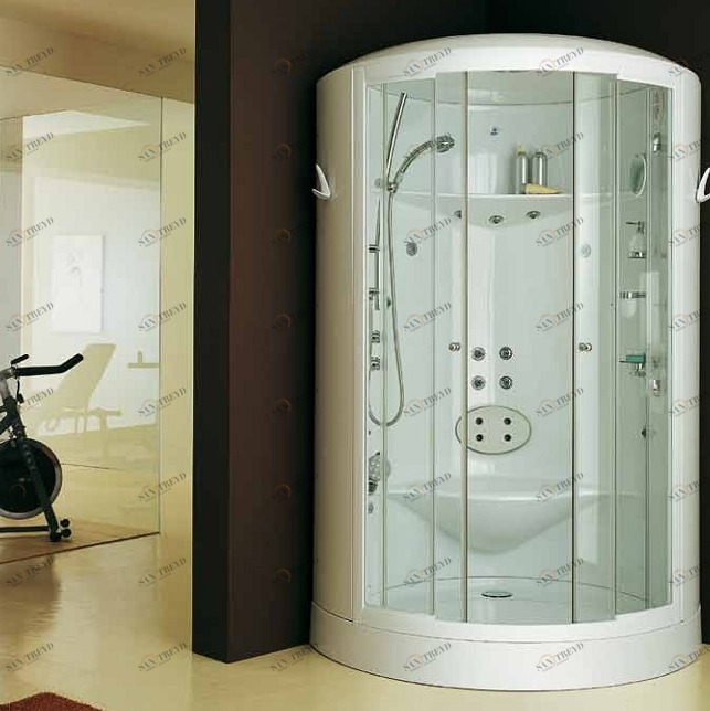 Душевая кабина угловая с гидромассажем Box Wabi Digit Karolitalia BLUBLEUBOXWABIDIGIT