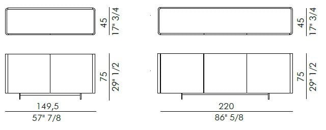 Шкаф с лакированными распашными дверями EFORMA ALMA ARCH-00007863 - Вид №5