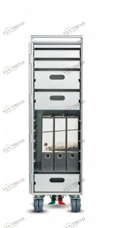 Офисный ящик из анодированного алюминия на колесиках Santreyd sun-id-1463356