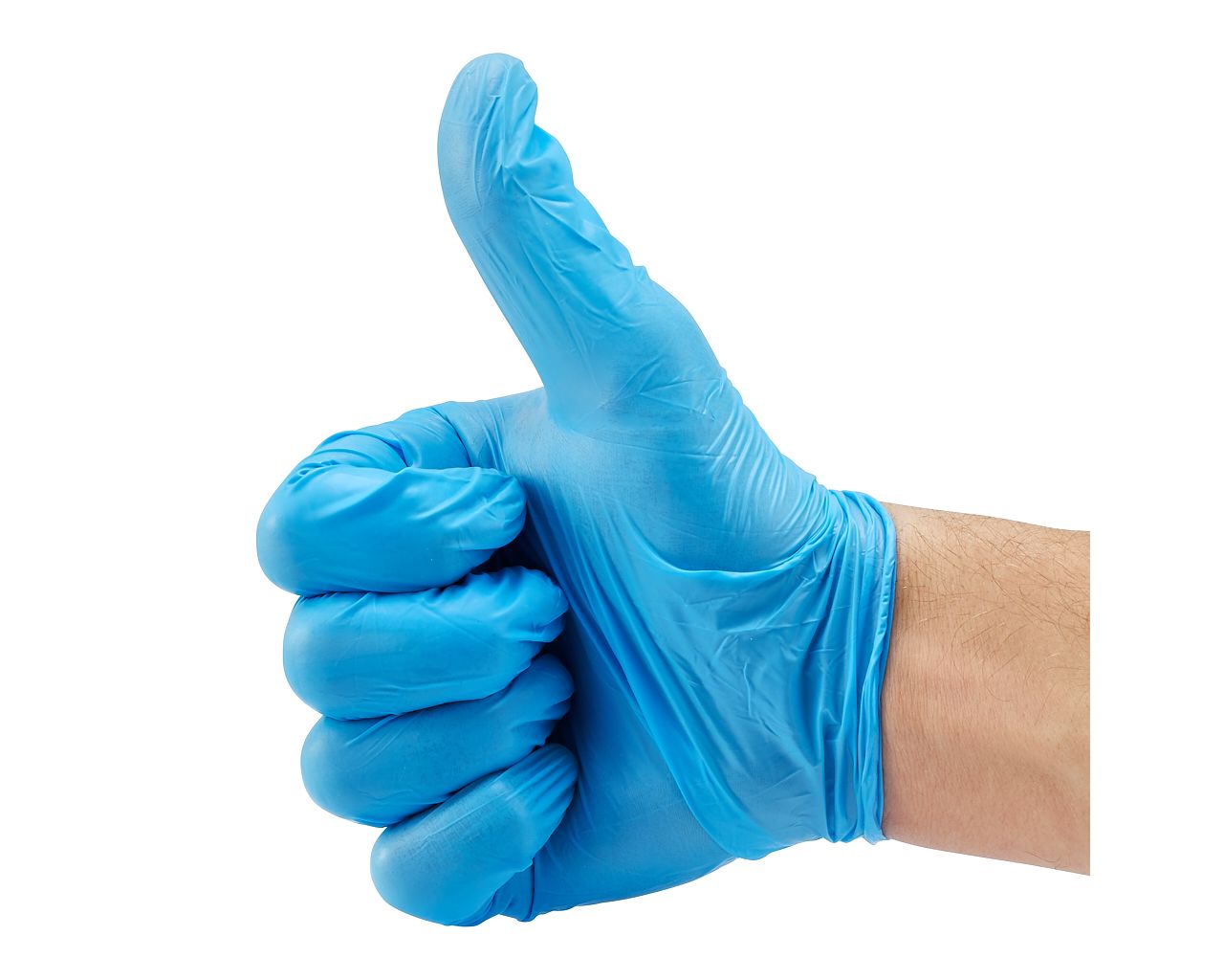 TRN568 Винилнитриловые перчатки, синие, размер L, 100 шт./упаковка Merida  - Вид №3