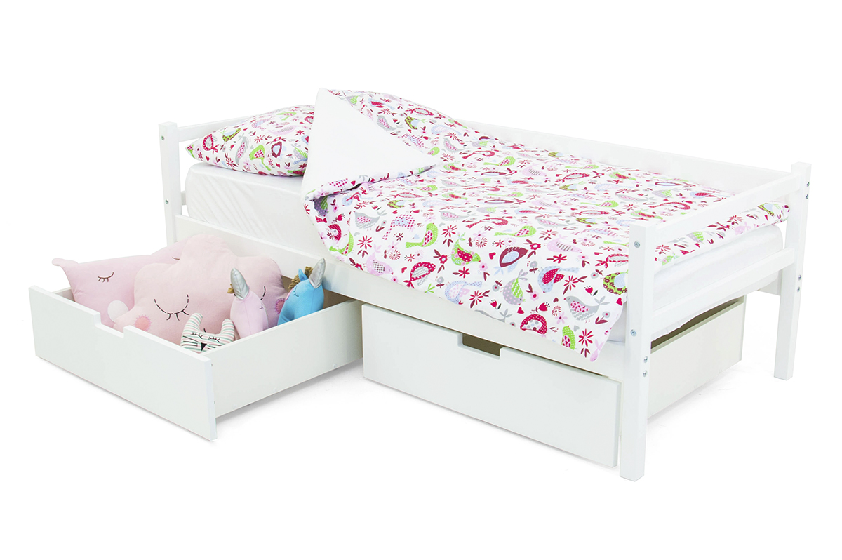 Детская кровать-тахта Svogen белая БЕЛЬМАРКО  326820 Белый Santreyd  - Вид №3