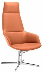 arper Кресло руководителя поворотное на 4 спицы с подлокотниками Aston