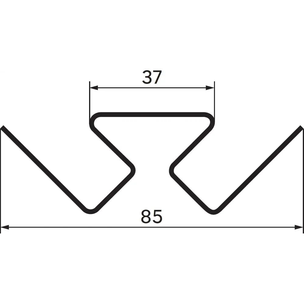 Угол внутренний ARTENS 3000 мм цвет коричневый STLM-2162907 - Вид №1