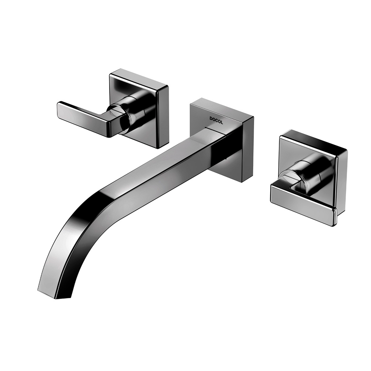 00832448 Настенный смеситель для ванной комнаты из полированного графита Docol DOCOL STILLO 