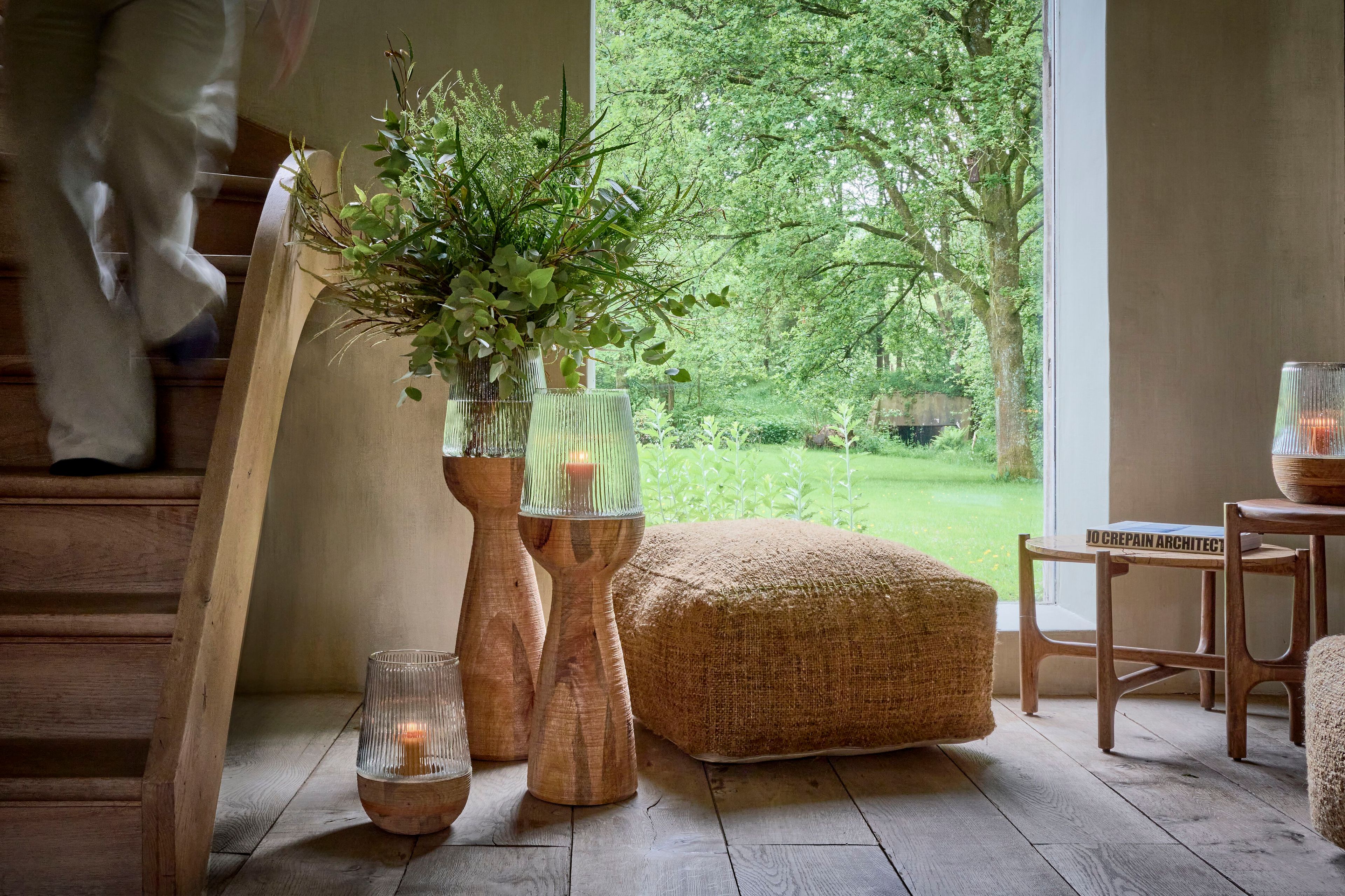 Квадратный пуфик из вискозы POMAX Ayala ARCH-00017625 - Вид №3