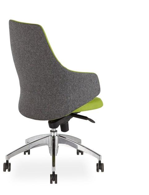 B&T Design Стул для руководителя из ткани с 5 спицами и средней спинкой sun-id-1481542 - Вид №2