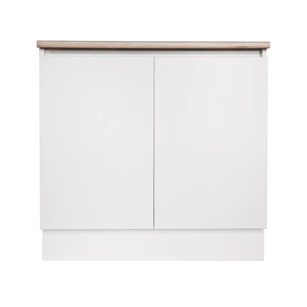 Кухонный шкаф напольный Миус 80x85x60 см ЛДСП цвет белый 89387889 STLM-2094121 Santreyd