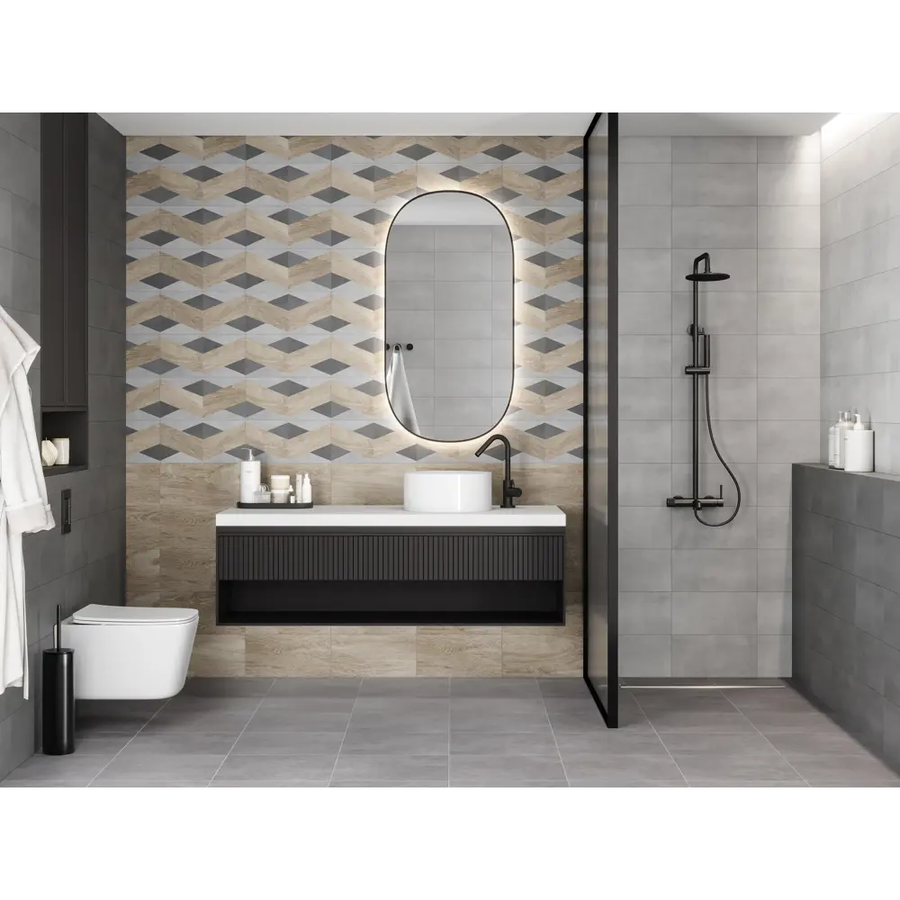 Плитка настенная Mersey Wood1 A0554V24101 20x40 см 1.6 м² матовая цвет микс 89352889 STLM-2138666 Santreyd - Вид №6