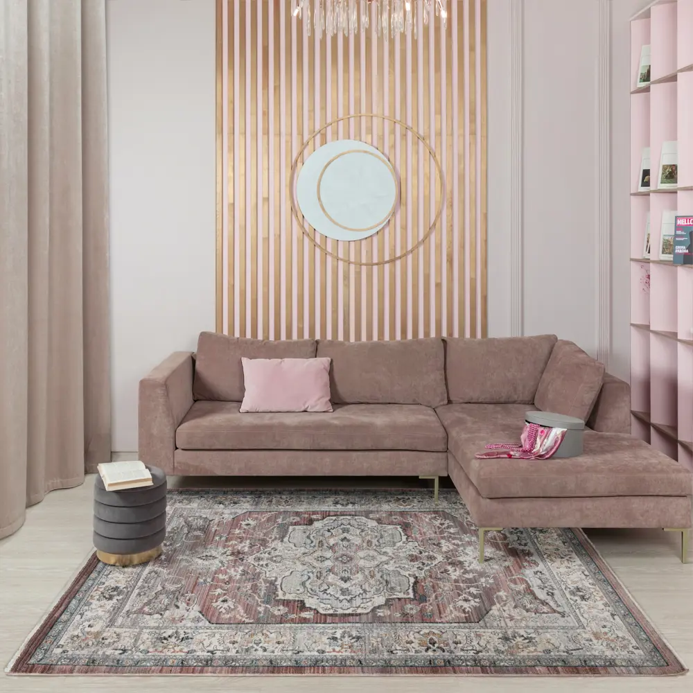 Ковер полиэстер Vela Luxe 0C410A 80x118 см цвет коричневый 85569078 STLM-2194004 Santreyd  - Вид №5