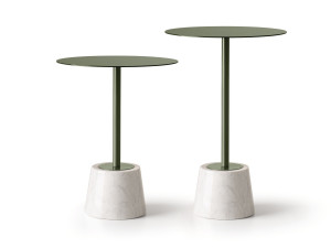 Набор журнальных столиков с основанием из каррарского мрамора
