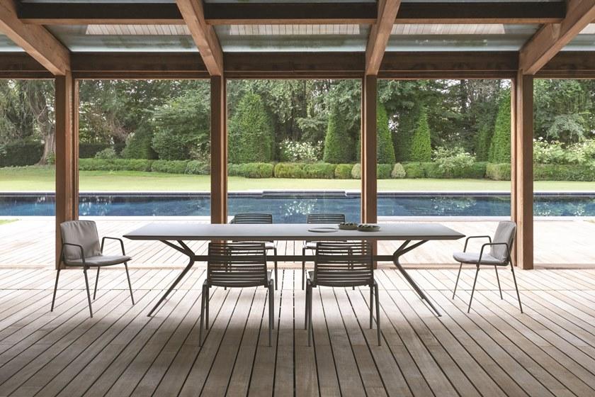 FAST Прямоугольный садовый стол из керамогранита Moai sun-id-1498365 - Вид №5