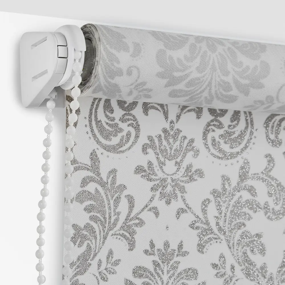 Штора рулонная Legrand Дамаск 70x175 см цвет серый 86542173 STLM-2122832 DOMLEGRAND - Вид №1