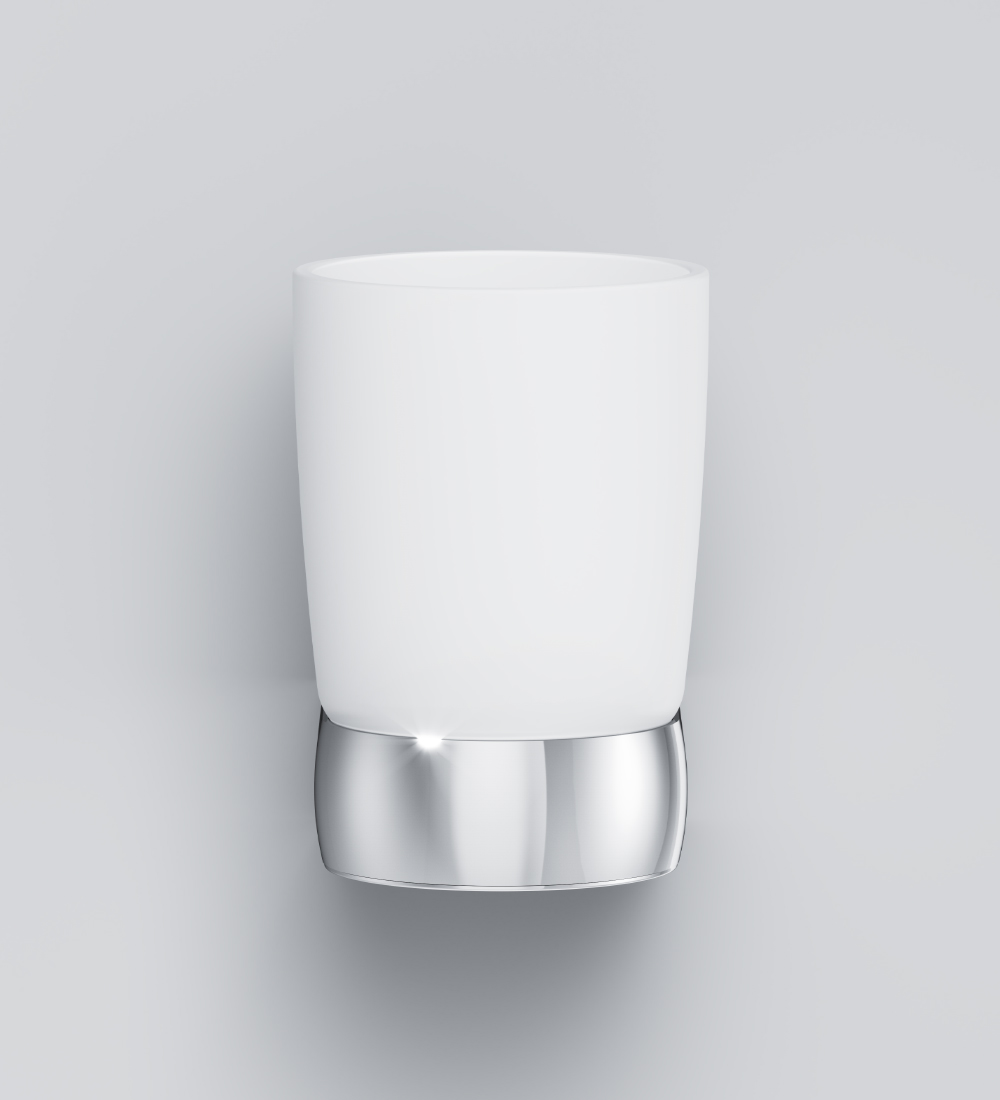 A3034300 Стеклянный стакан с настенным держателем хром шт AM.PM Sensation - Вид №3