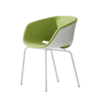 Uni-Ka 604M Кресло для отдыха со стальным каркасом, 4 ножки. Обивка из полипропилена. Et al. Uni-ka