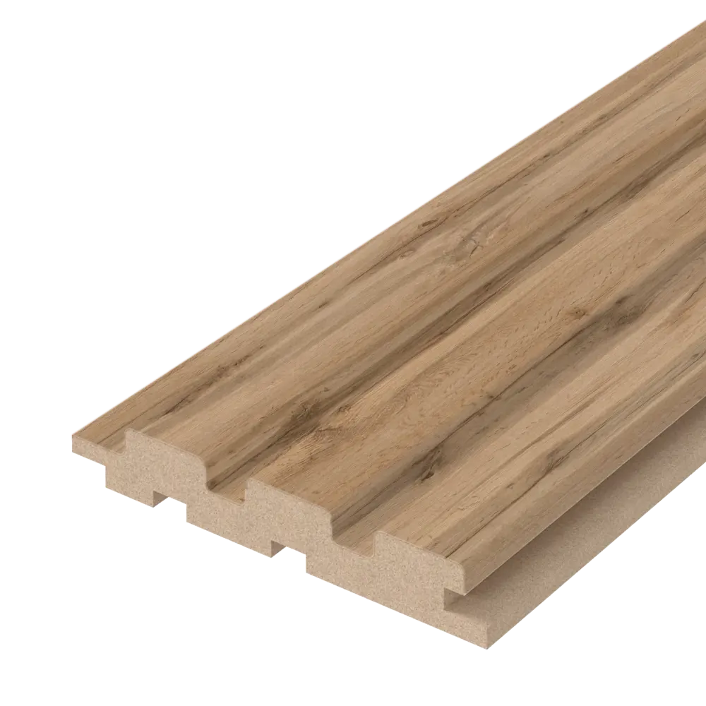 STELLA Битс: стеновая панель МДФ с текстурой пекан для современного интерьера 89378886 STLM-1472354 - Вид №1