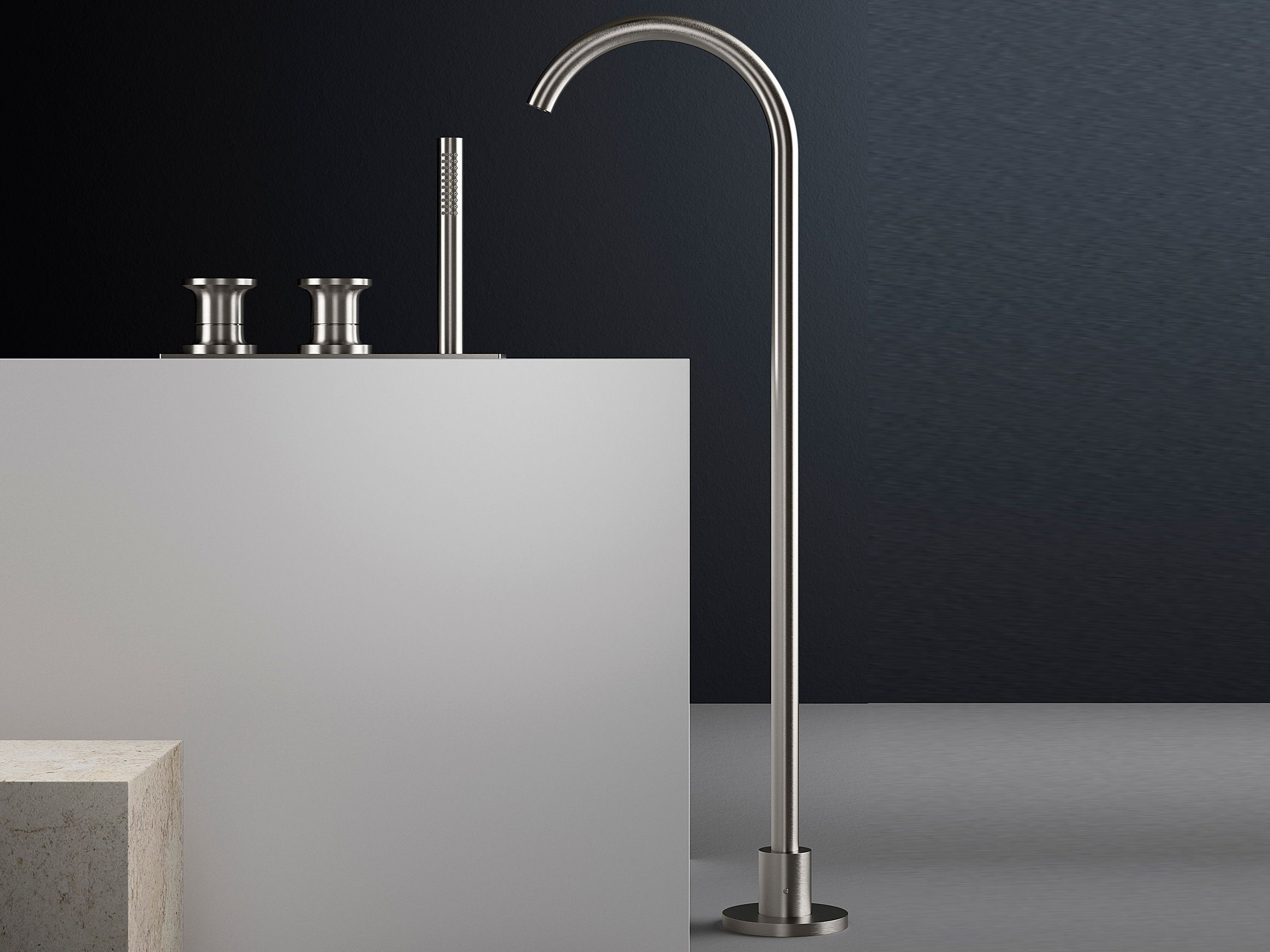 Набор для ванны из нержавеющей стали с ручным душем Zazzeri JK21 ARCH-00042641 - Вид №1