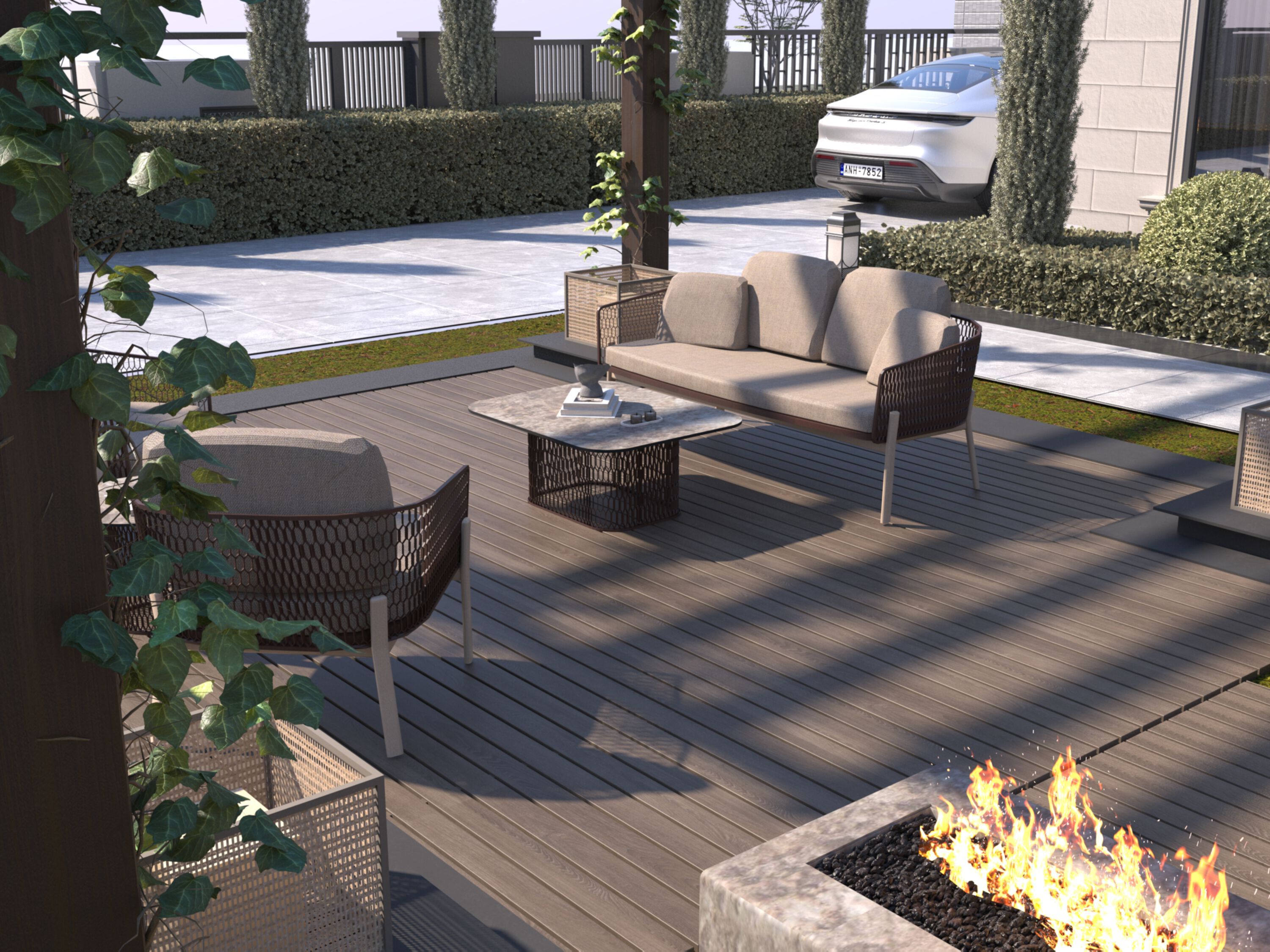 Алюминиевый садовый диван с порошковым покрытием 10Deka Isla ARCH-00000520 - Вид №1