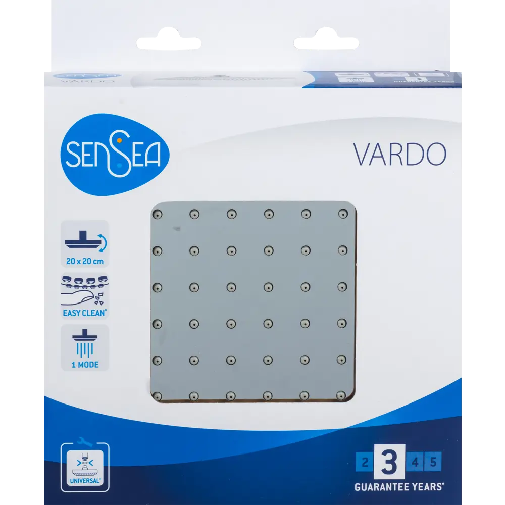 Лейка для душа Sensea Vardo 20 см цвет хром Vadro STLM-2136196 - Вид №3