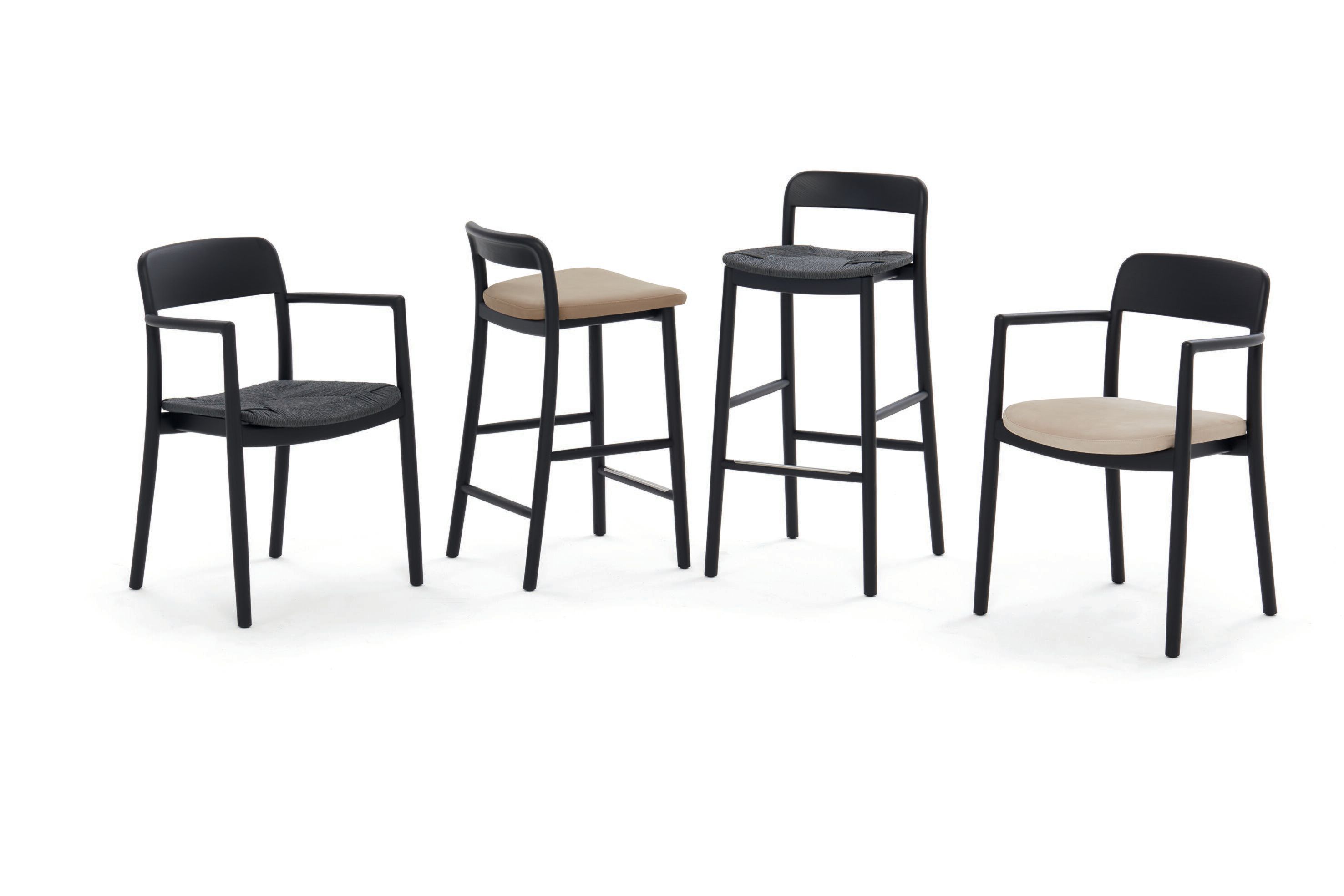 Стул из ясеня с открытой спинкой и веревочным сиденьем DE PADOVA Villetta ARCH-00052654 - Вид №4