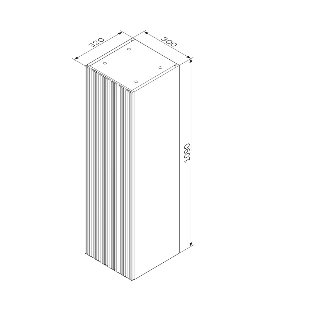 Пенал для ванной AM.PM Struktura в стиле графит 86811739 STLM-0071825 - Вид №11