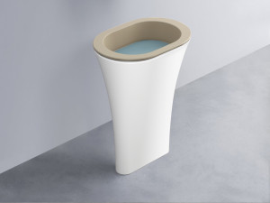 AMLA65-AV+AMPILO-PL+AMCOLO-BL Раковина Amedeo Ovale отдельностоящая cielo Enjoy + Amedeo