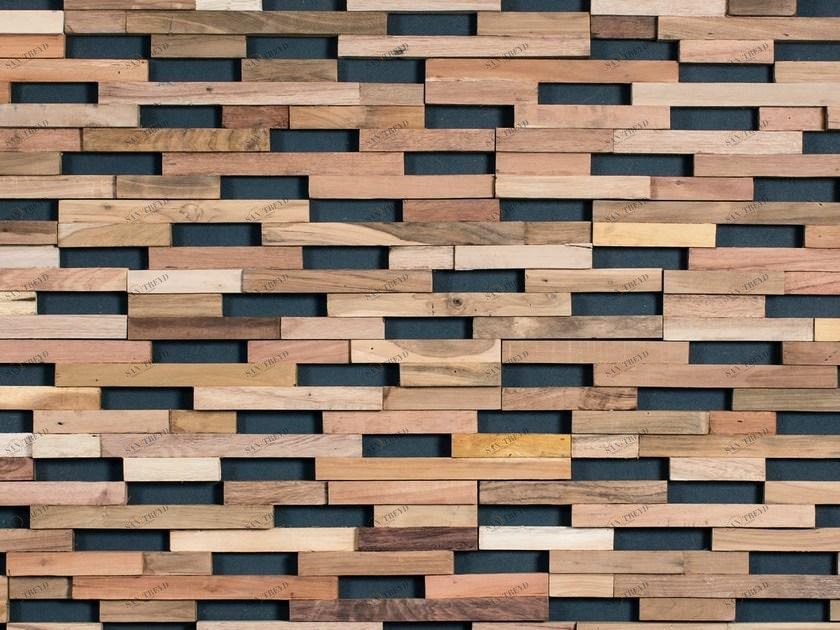 Wonderwall Studios Трехмерная обшивка интерьеров деревом sun-id-1427870