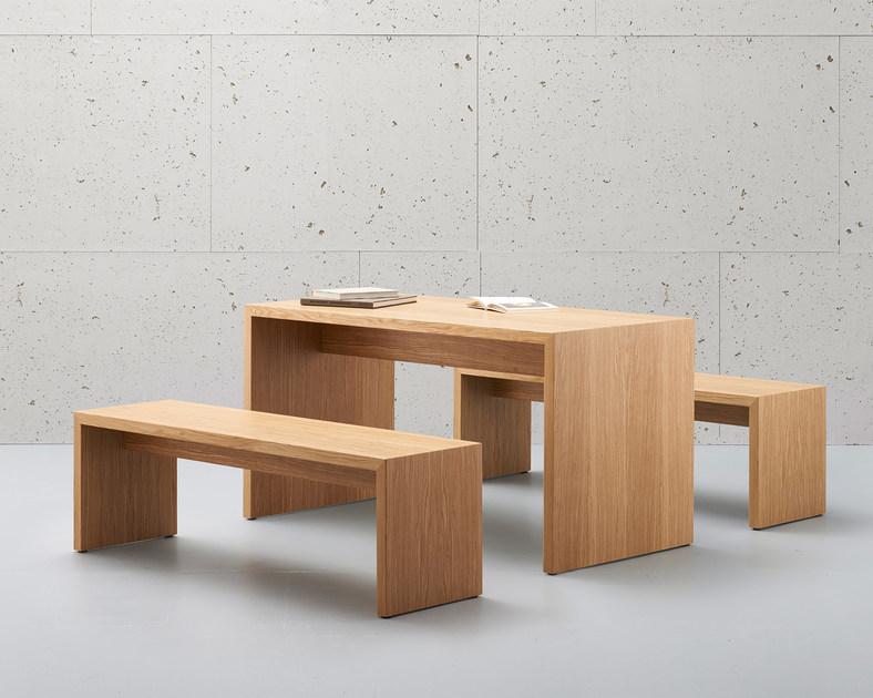 rosconi Скамья из фанерованной древесины без спинки Limes sun-id-1509760 - Вид №1