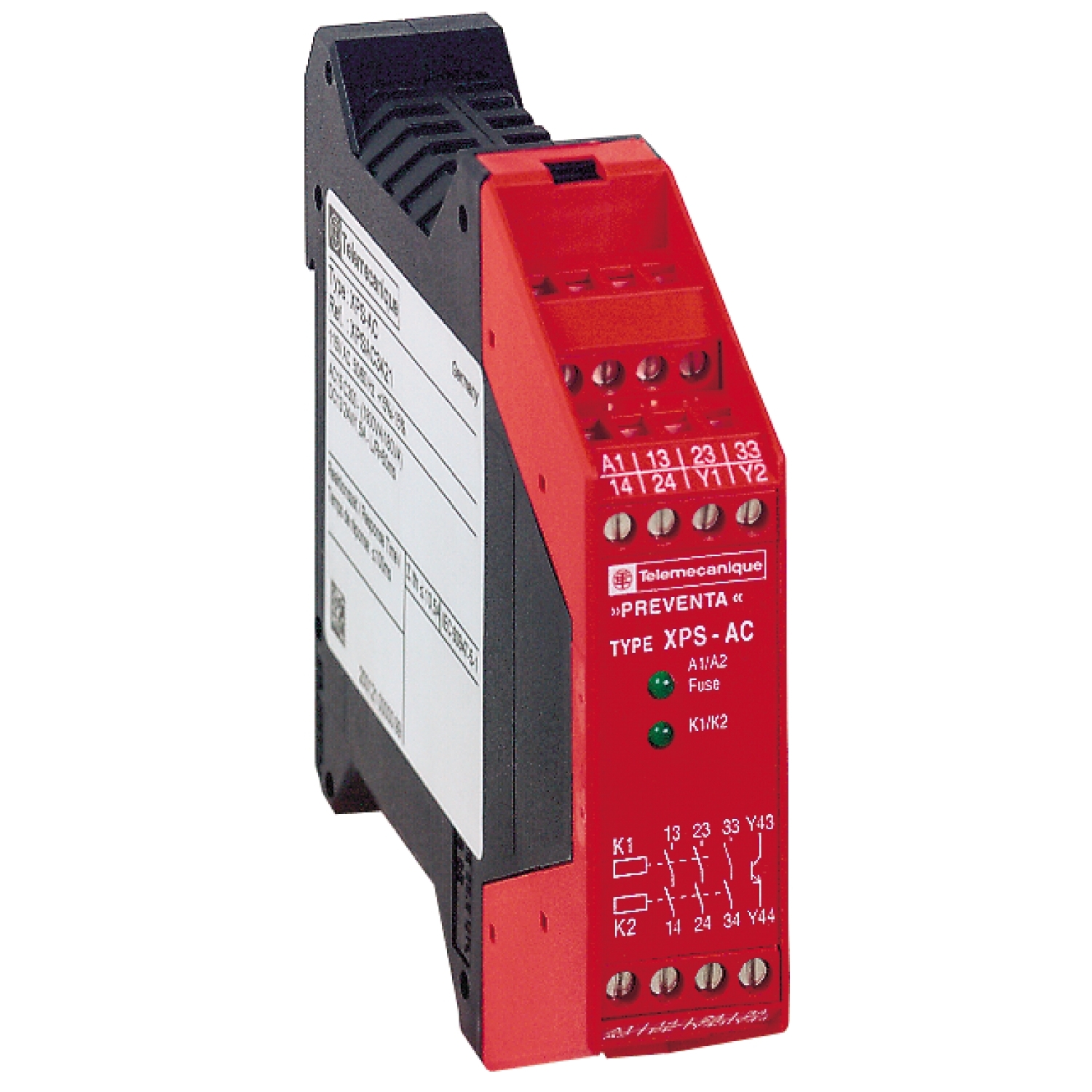 XPSAC3421 PREVENTA МОДУЛЬ БЕЗОПАСНОСТИ КАТ.3 115В Schneider Electric Оборудование безопасности 