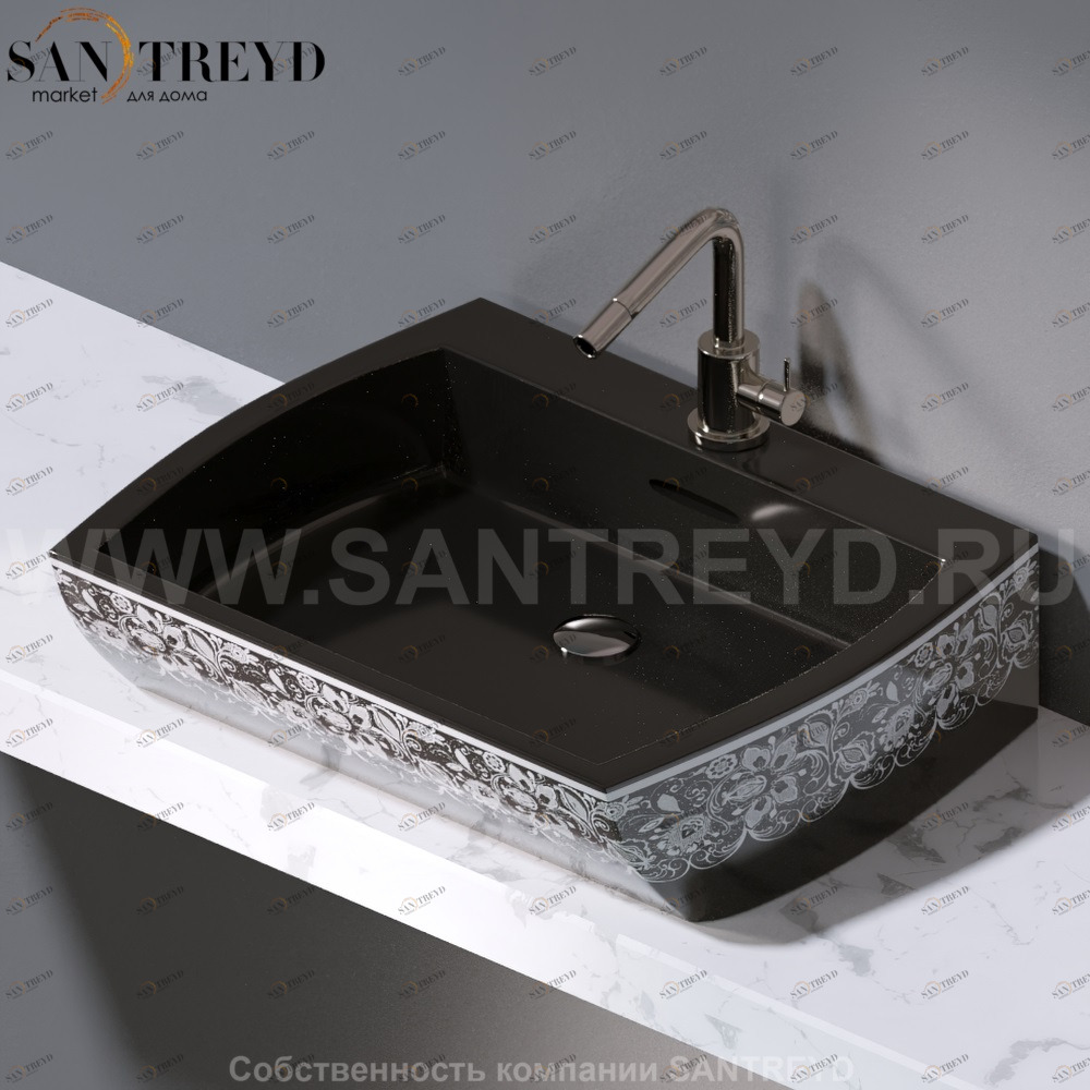 L282.461 Накладная раковина на столешницу  овальная A. e T. Italia SQUARE AeT ITALIA