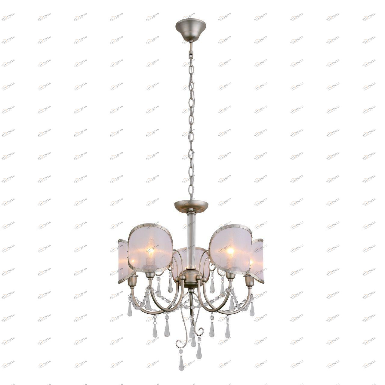 Подвесная люстра ST Luce Faccialuna SL173.303.05 ST LUCE ДИЗАЙНЕРСКИЕ, FACCIALUNA 138049 Серебро 