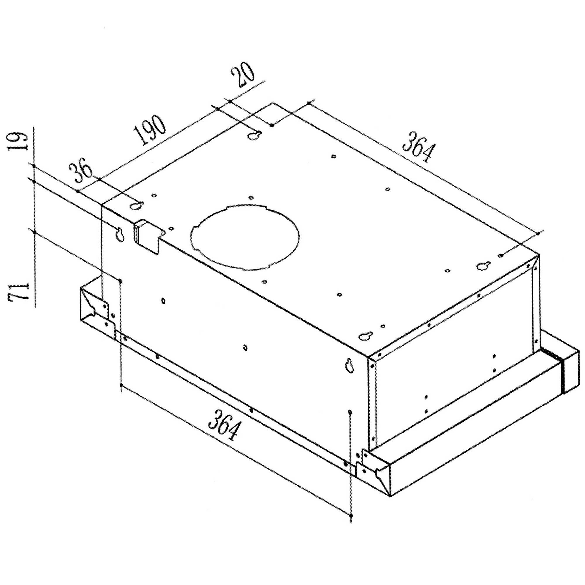 5410174 Вытяжка телескопическая DEXP YT50W белый/белый STDN-0067585 - Вид №12